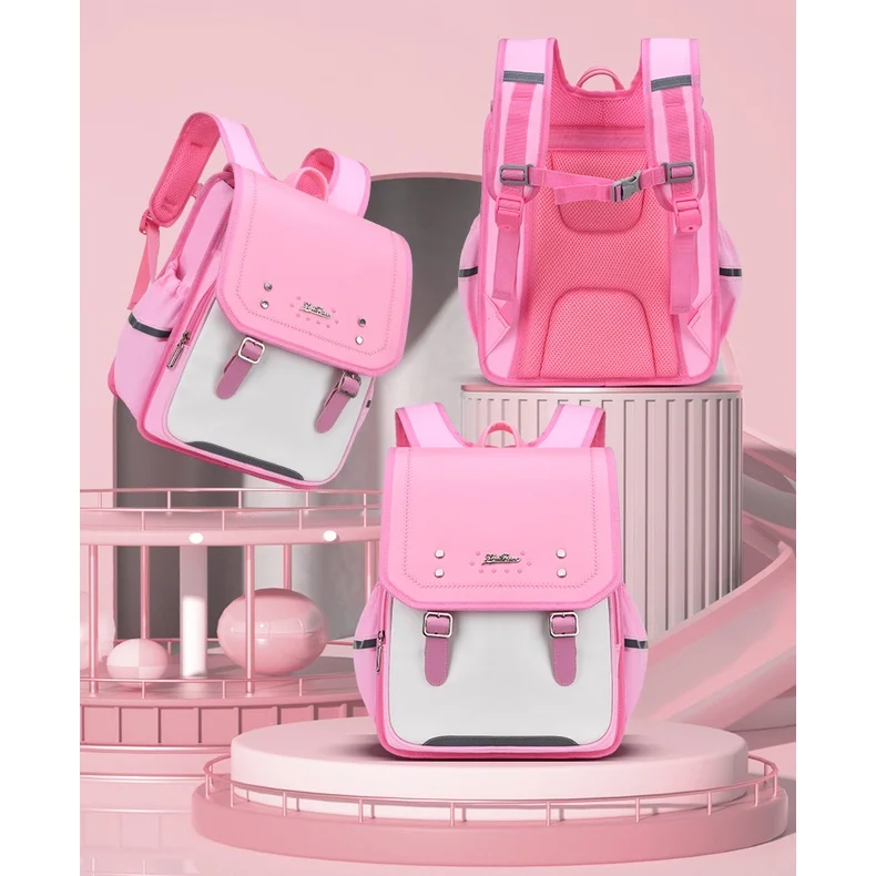 Large Capacity Primary Children Fashion Backpacks with Belts New Students Breathable Reflective School Bags for Girls Boys Hot