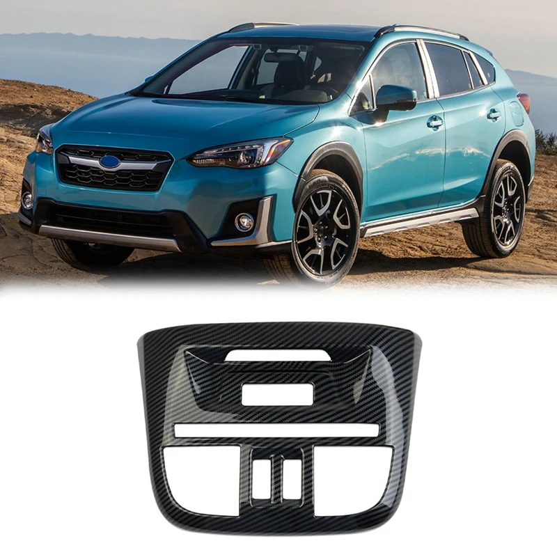

Car Carbon Fiber Interior Front Reading Light Lamp Cover Trim Sticker For Subaru XV 2017 2018 2019 2020 2021 2022
