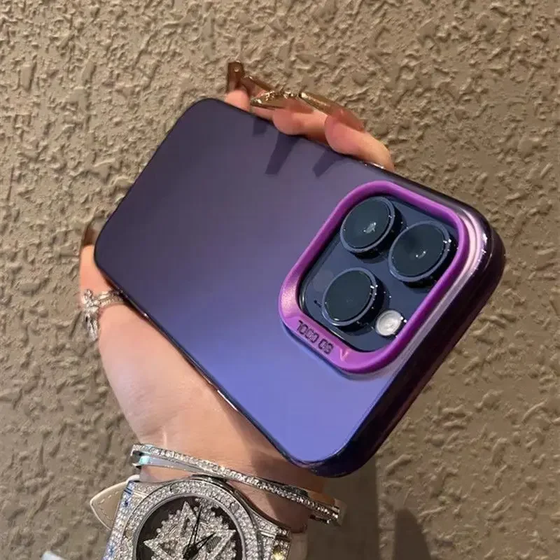 Роскошный металлический чехол Funda С авророй для телефона Samsung Galaxy S25 S24 S23 S22 S21 S20 Plus