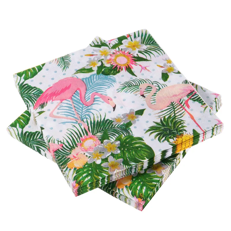 

Одноразовые тарелки с фламинго для детского праздника