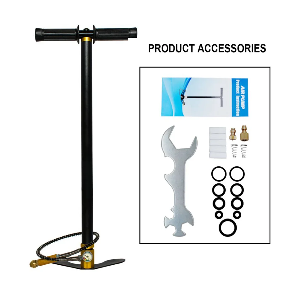 TUXING 300Bar 3-ступенчатый PCP насос 4500Psi Ручной воздушный высокого давления для HPA Танк