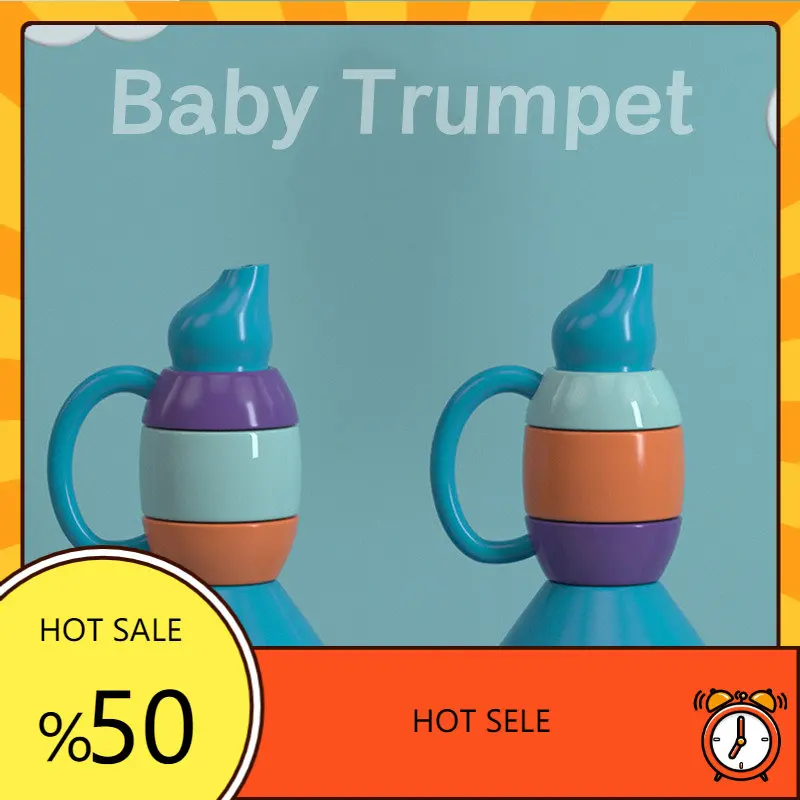

Детская музыкальная труба, обучающая игрушка, мягкий звук, пластиковый звуковой сигнал, игрушка для раннего развития, детский музыкальный инструмент для просвещения, игрушка