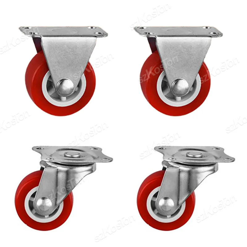 

Мебельные ролики ouliluye красные ПВХ 4 шт.