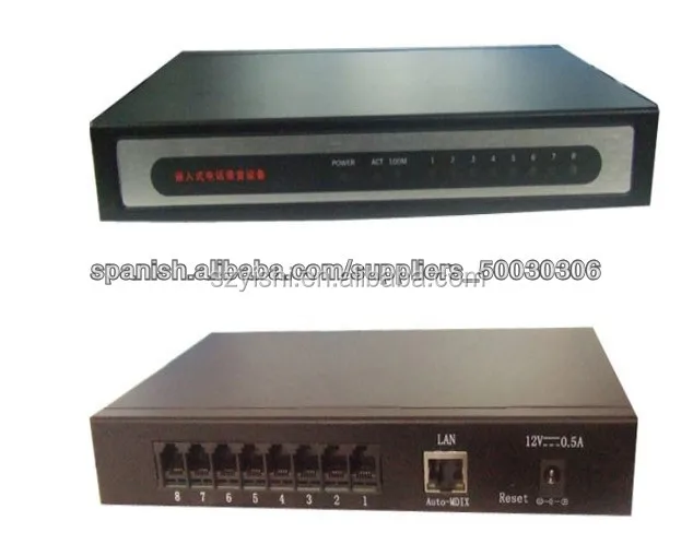 

8-Line Standalone Telephone Recorder, NAR-8000 Network Voice Logger