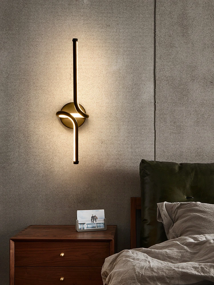 

Скандинавский роскошный креативный прикроватный светодиодный настенный светильник, Простой Современный Настенный бра, Декор, светильник для спальни, гостиной, фона, коридора, кабинета