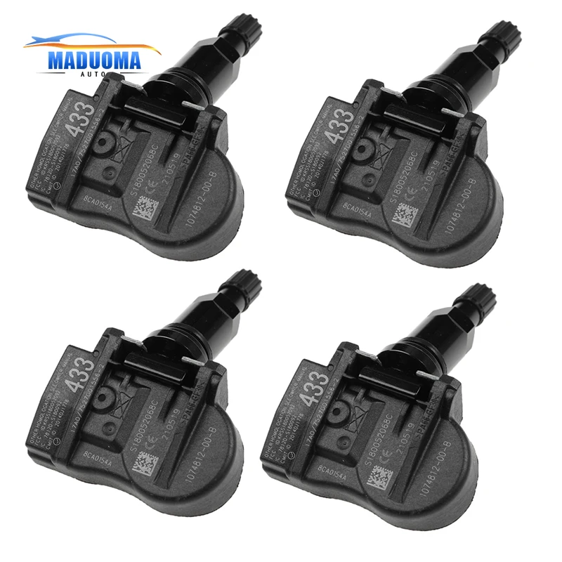

New 4pcs 1074812-00-B 107481200B Tire Pressure Monitoring System For Tesla Model 3 Model S Model X 433MHz
