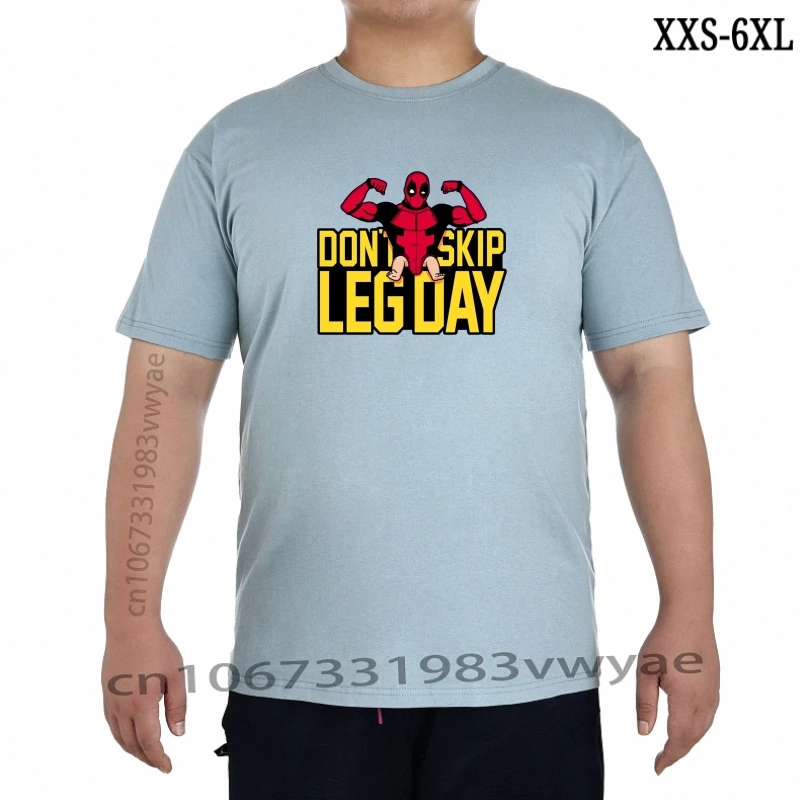 

Don't Skip Leg Day Dead Pool TShirt Tees Clothing Summer 2023 Short Sleeve Plus Size Croatia Jersey shirt XXS-6XL