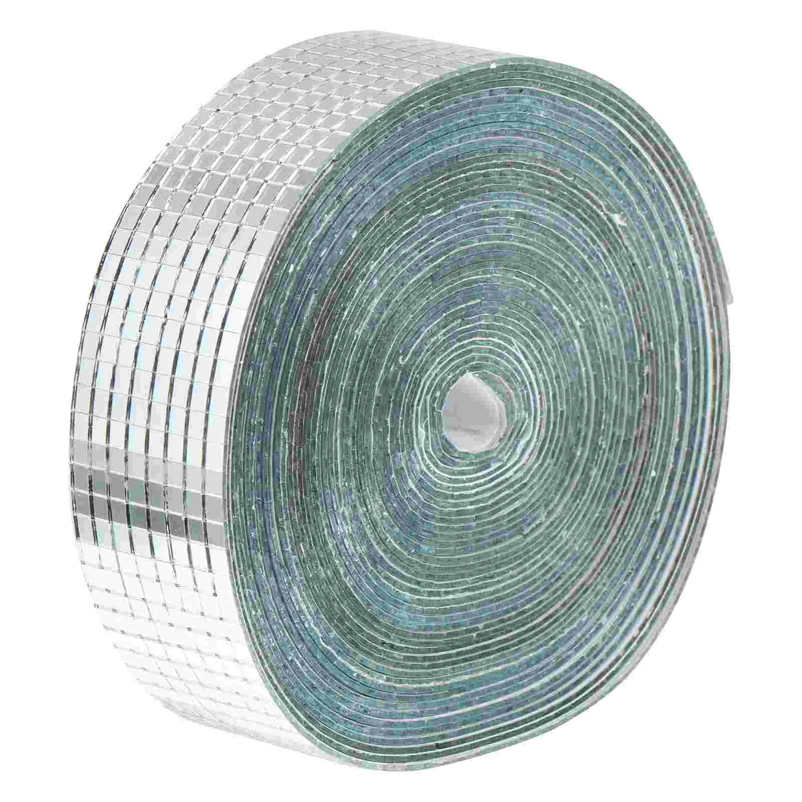 

Mosaic Mirror Tiles Square Stickers Border Wall Kitchen Tile Roll Backsplash Sticker Trim Bathroom Decals Diy Adhesive Self