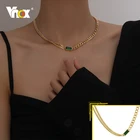 Женский ювелирный комплект из колье и серёг, из нержавеющей стали