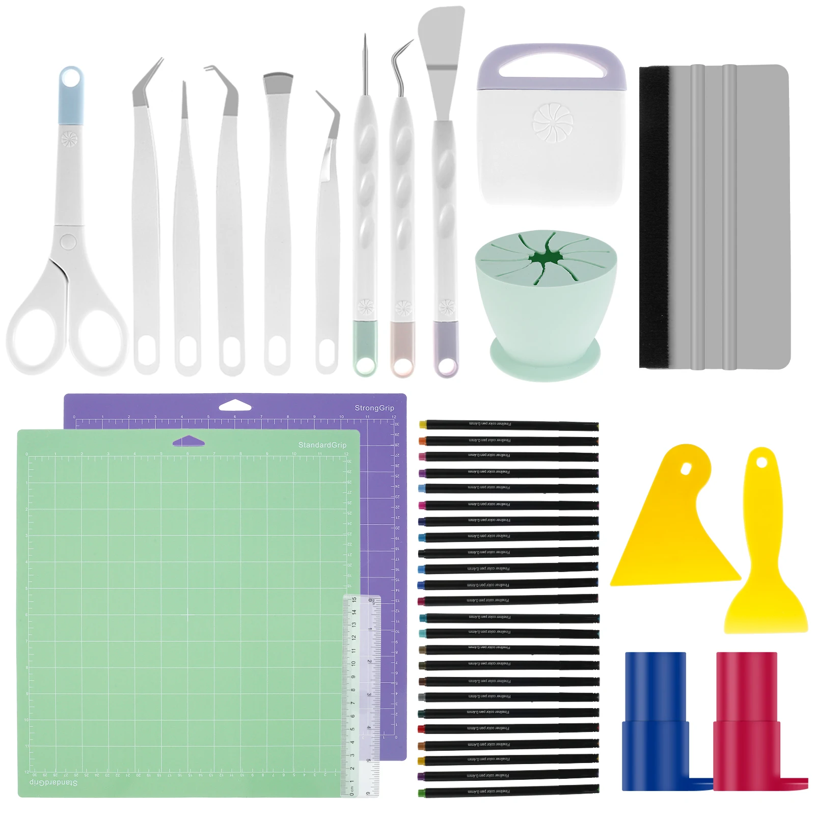 NEW 43Pcs Weeding Tools Set Basic Craft Weeding Tool Kit Professional Weed Remover Tool Kit with Vinyl Weeding Tool Spatula