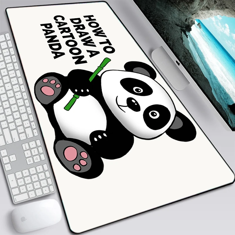 

Kawaii Mouse Pad 900x400 Anime Gamer Mat Panda Keyboard Desk Table Carpet Mousepad Gaming Cute Pads Large Xxl Mousepad