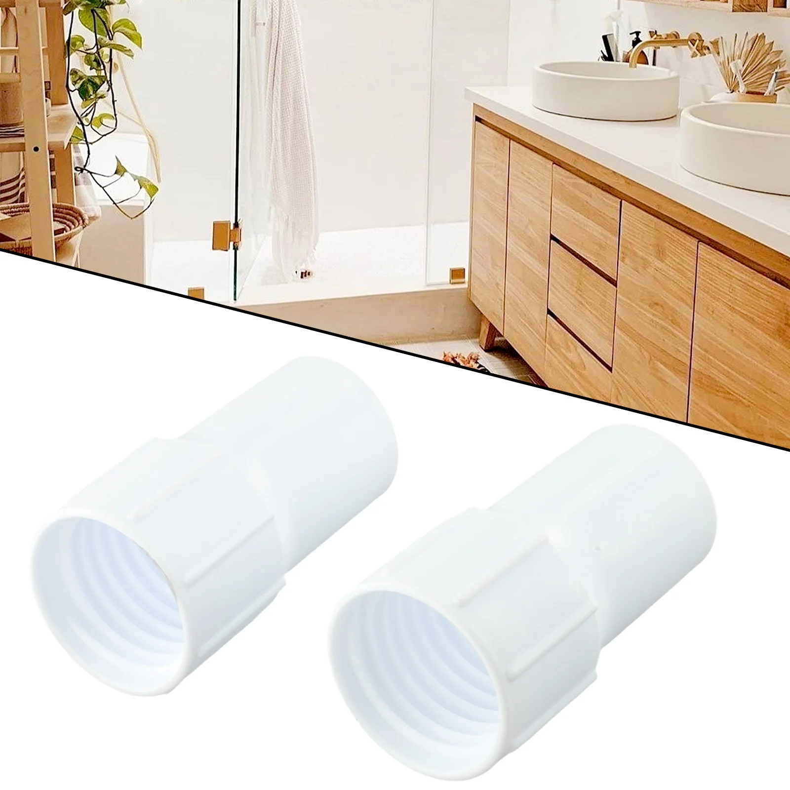 

2 Pcs 38mm Pool Hose End Cuff Left Hand For Pool Vacuum Hose Swimming Pool Hose Connector Pool Cleaning Tools