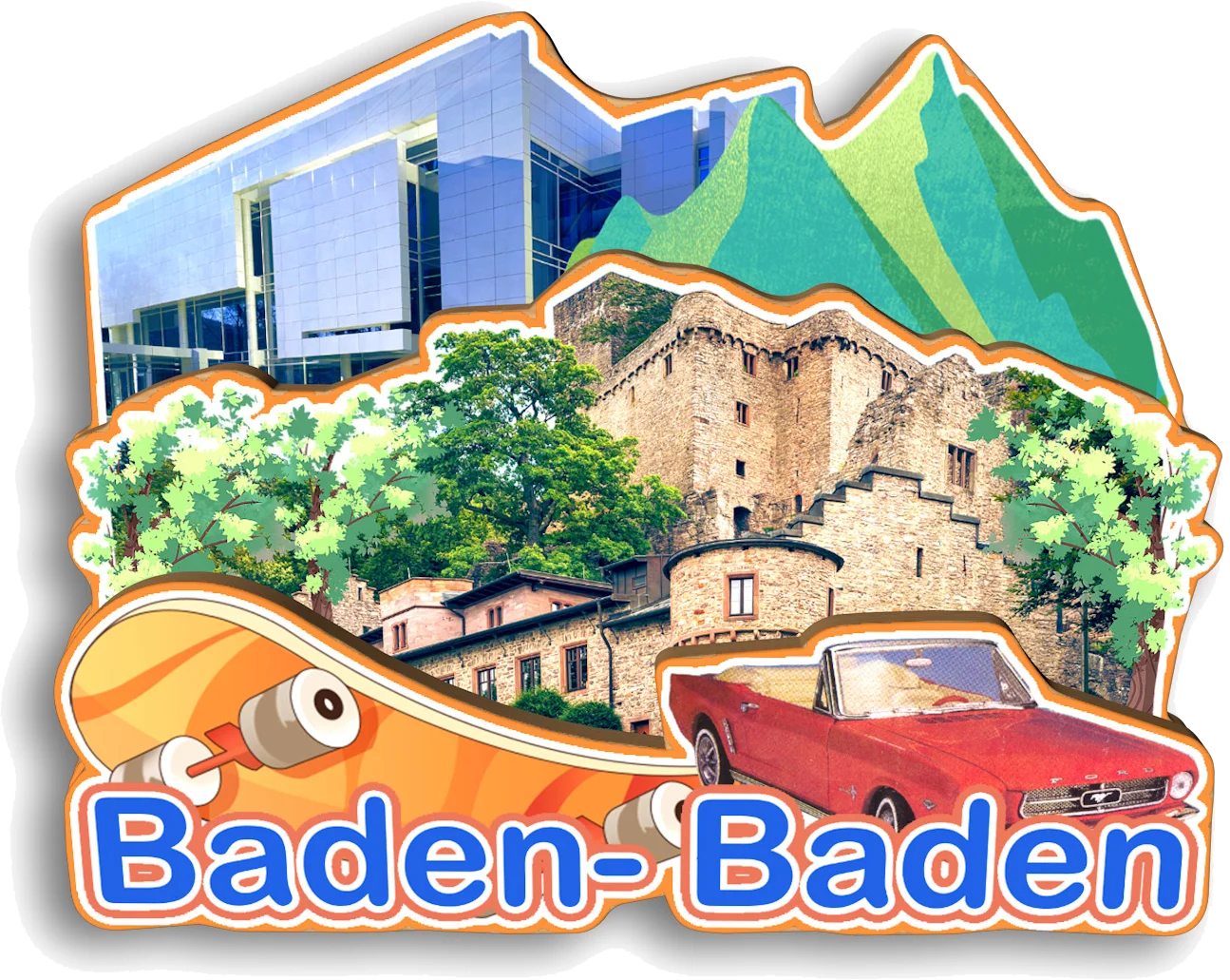 

Магнит на холодильник Германия