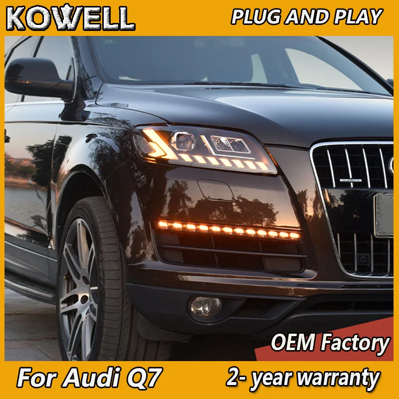 Car Accessories for Audi Q7 Headlamp 2006-2015 Q7 LED Headlight Audi Q7 Head Lamp Audi Q7 LED Daytime Running Light DRL