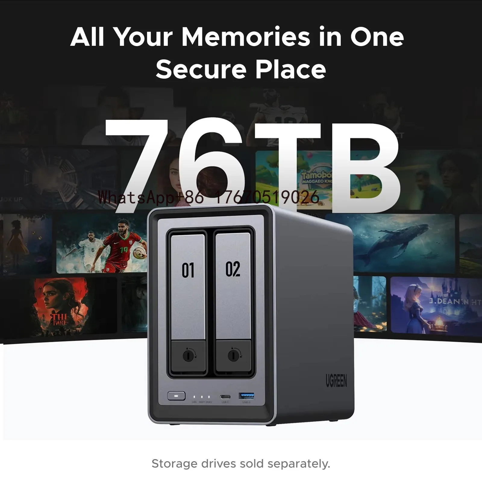 Фото Промо-серия: Настольный NAS с двумя отсеками NASync DXP2800 №3