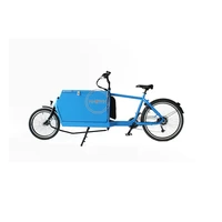 hot selling two wheel electric cargo bike mobile safe child transport vehicle heavy loading manned bicycle