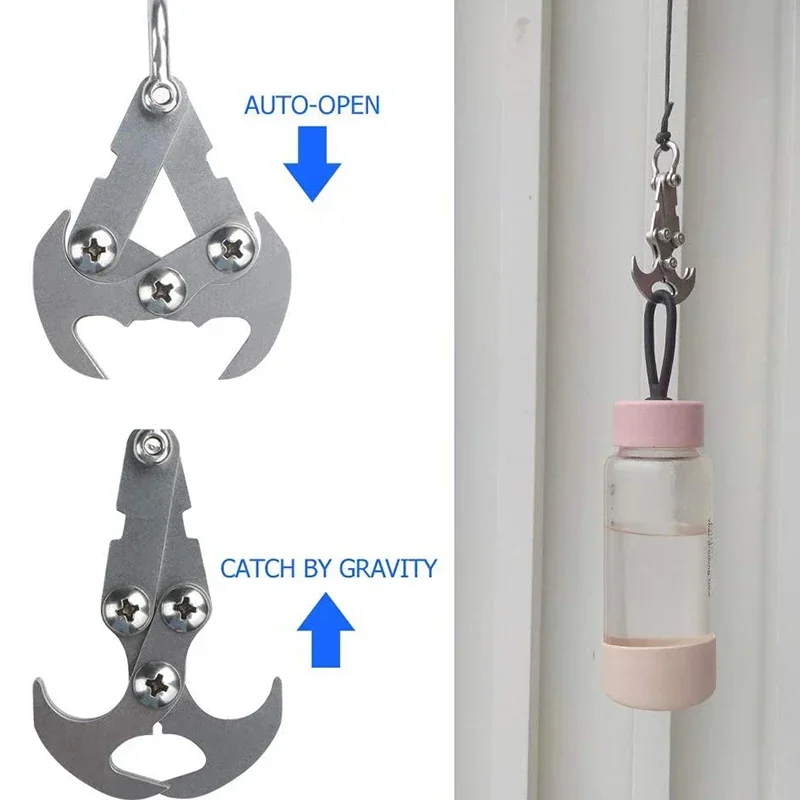 

Serrated Hiking Hook Gravity Tool Grappling Climbing Rescue Claws Outdoor Camping Foldable Accessories