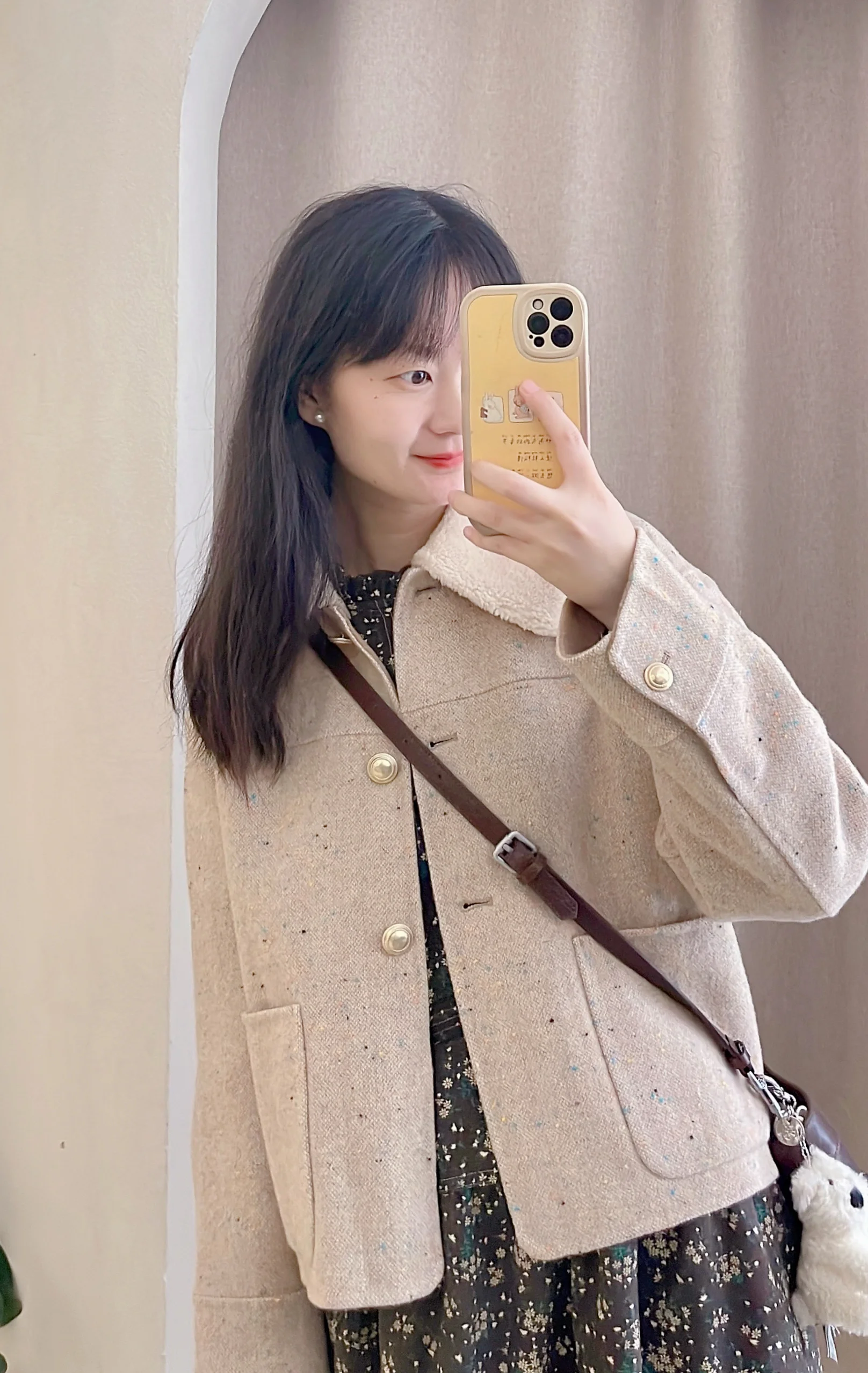 ЮМ в наличии Non-F Товары! Остров Южной Кореи домашняя шерстяная куртка с