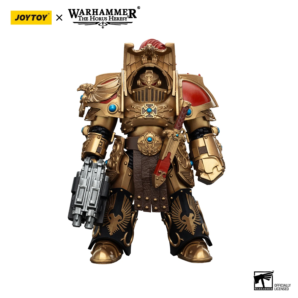 Фото Фигурки JOYTOY Warhammer 30K 1/18: Отряд Терминаторов Legio Custodes Aquilon, коллекционные модели для аниме-коллекций №3