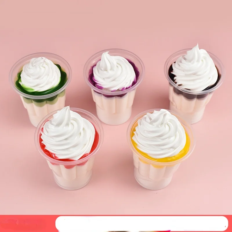 1 шт. имитация чашки для мороженого суфле пирожное модель пищи украшение