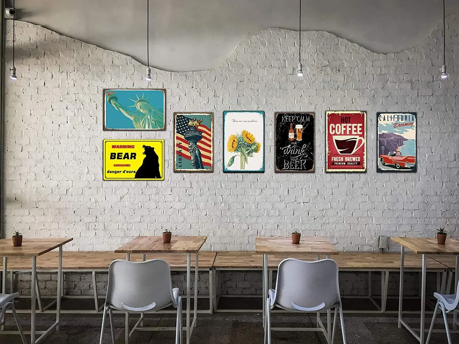 Металлическая жестяная вывеска в стиле ретро более эспрессо плакат для питья