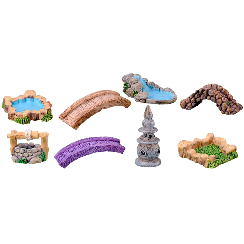 

Ornament Landscape Retro Mini Miniature Resin Bridges Decorgarden Bridge