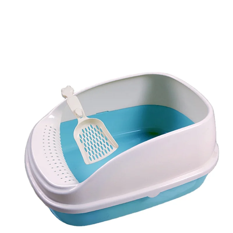 Litter Box Anti-Splash Semi-Enclosed Cat Toilet Extra Large Cat Litter Basin Deodorant Cat Poop Basin Cat Supplies