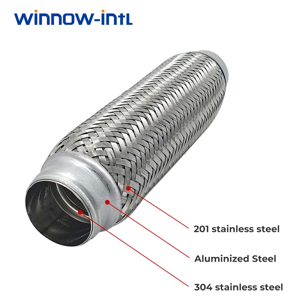 45 мм 64 автомобильные гибкие выхлопные трубы гибкое соединение оплетка сильфон из