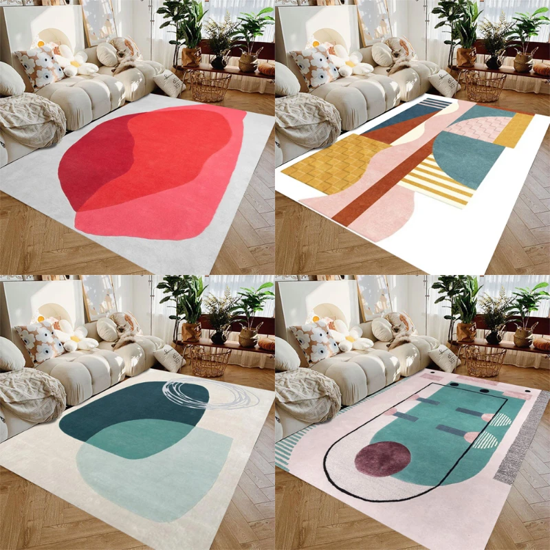 Темно-синий ковер большой нескользящие ковры ручная моющаяся полиэстеровая