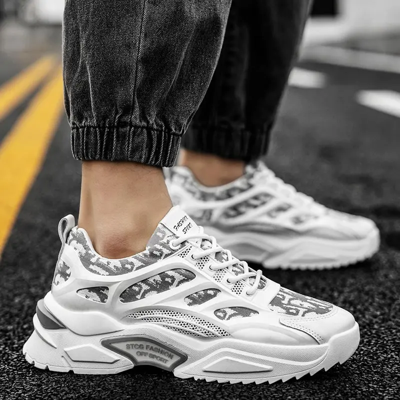 

thick sole dad Shoes Men Sneakers 2022 Brend Sport Shoes For Men Designer Tennis Men's Running Shoes Sports Diver Man Runners