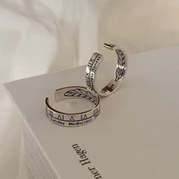 coconal 1pcs fashion celebrity cold wind retro roman digital ring niche design for men and women couples tail rings jewelry gift
