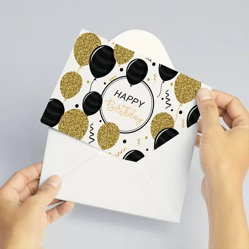 

Открытка на день рождения с 24 конвертами