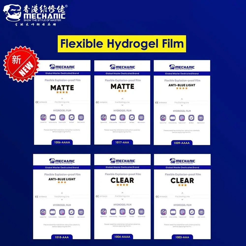 MECHANIC 50 шт. HD матовая Взрывозащищенная Гибкая Гидрогелевая пленка мобильный