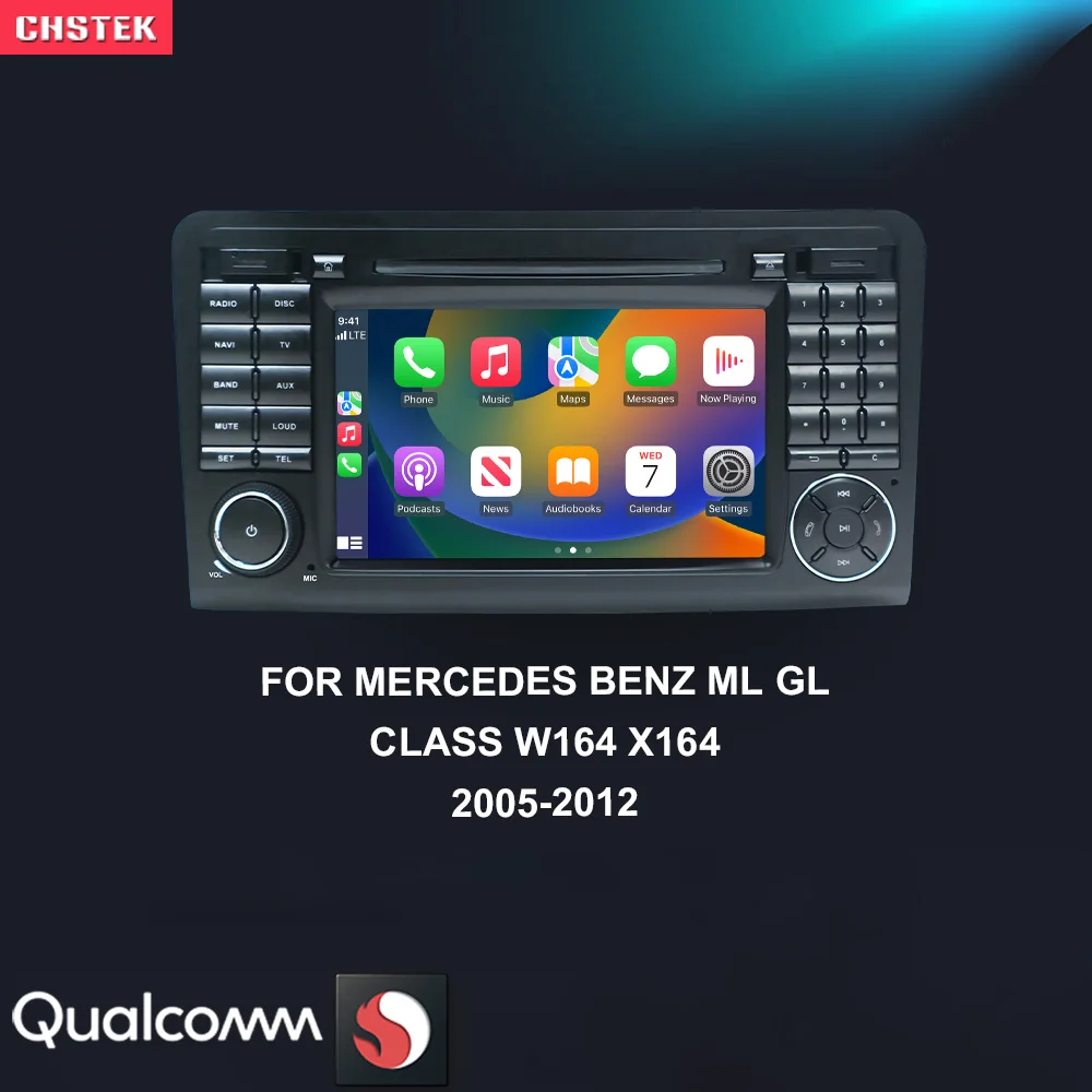 Автомобильный радиоприемник CHSTEK Android 13 Carplay для Mercedes Benz ML-Class W164 GL-Class X164 2005-2012