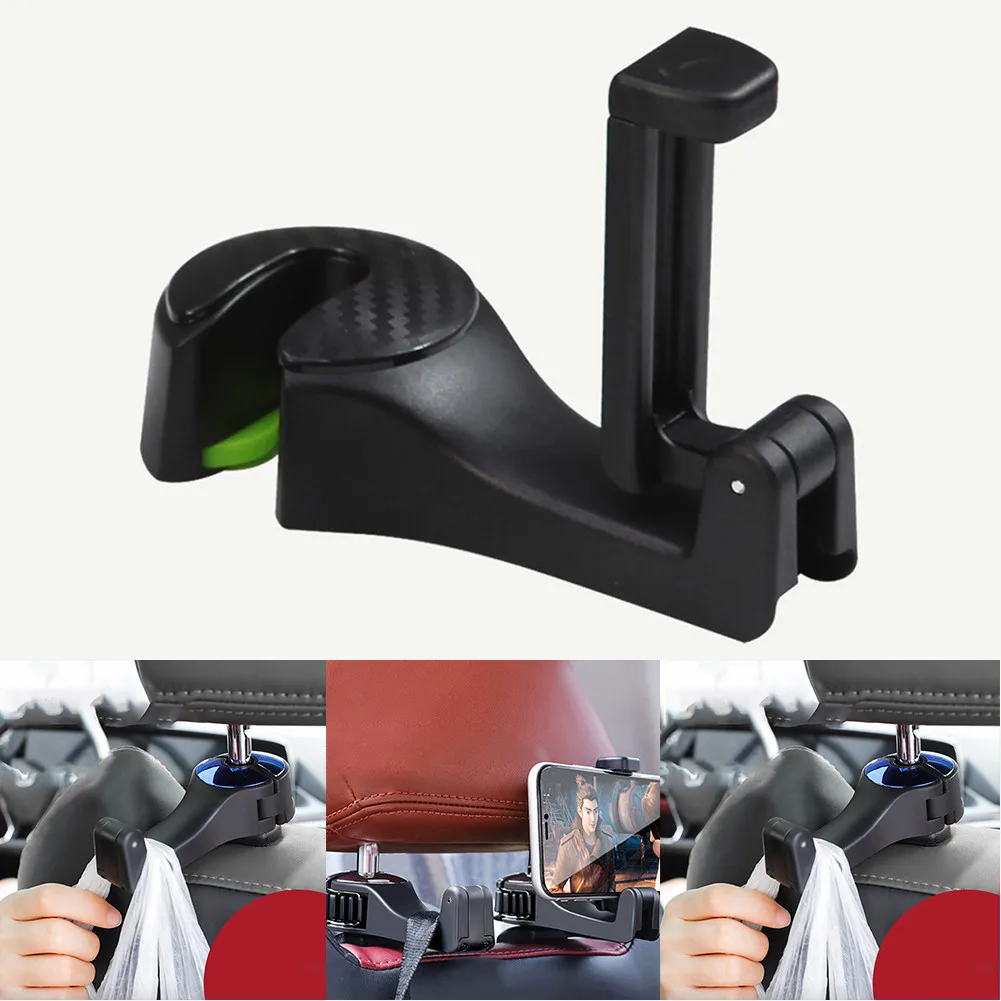 

Car Multi-function Mobile Phone Bracket Hook Concealed Car Rear Seat Back Hook 12*5.5*3.5cm Car Seat Rear Hook
