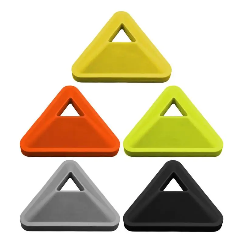 

Soccer Cones 6 Pcs Triangular Disc Markers Sports Training Agility Equipment Skating Football Basketball Indoor Outdoor Games