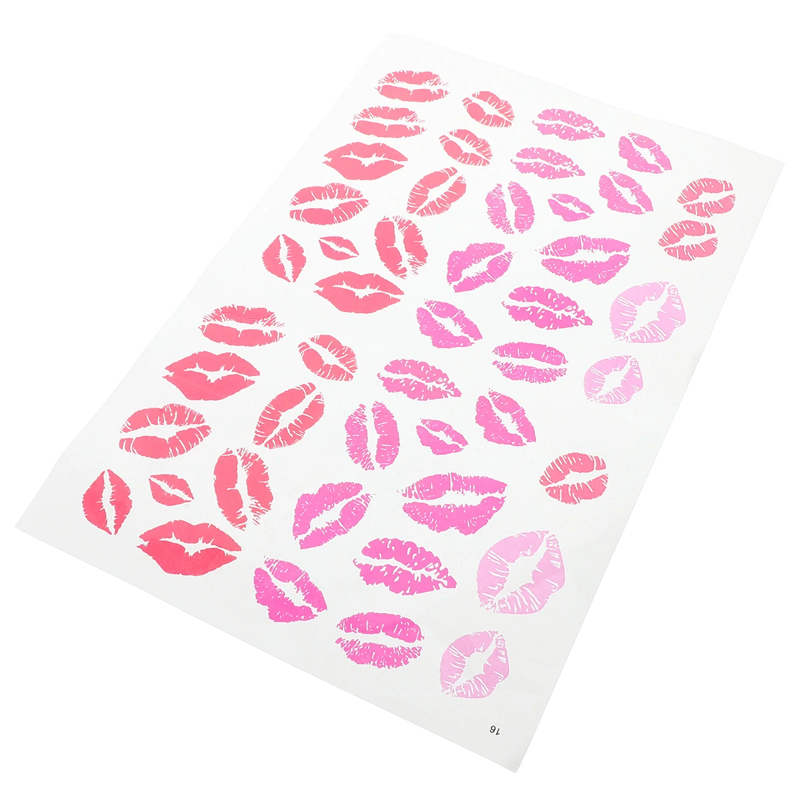 Наклейка-тату наклейки красные губы временная поцелуй декоративная помада для