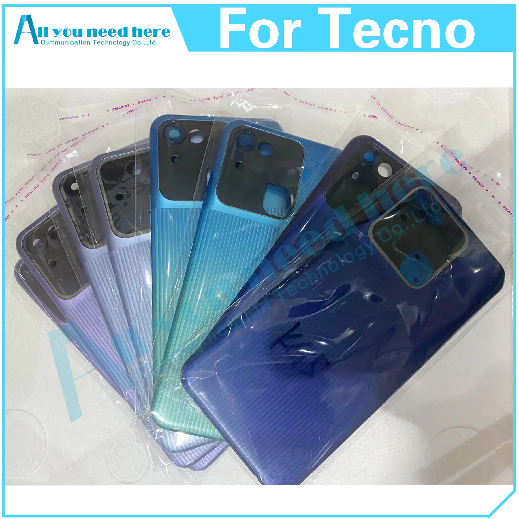 

For Tecno Spark Go 2022 KG5 Back Cover Door Housing Case Rear Cover Battery Cover Replacement