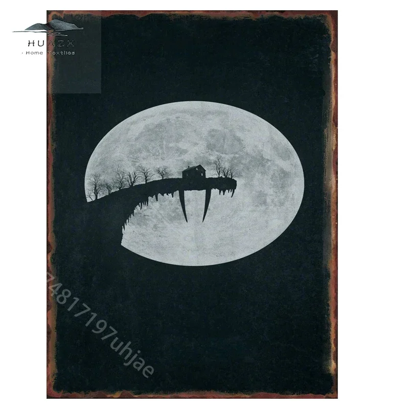 Металлическая вывеска пейзаж