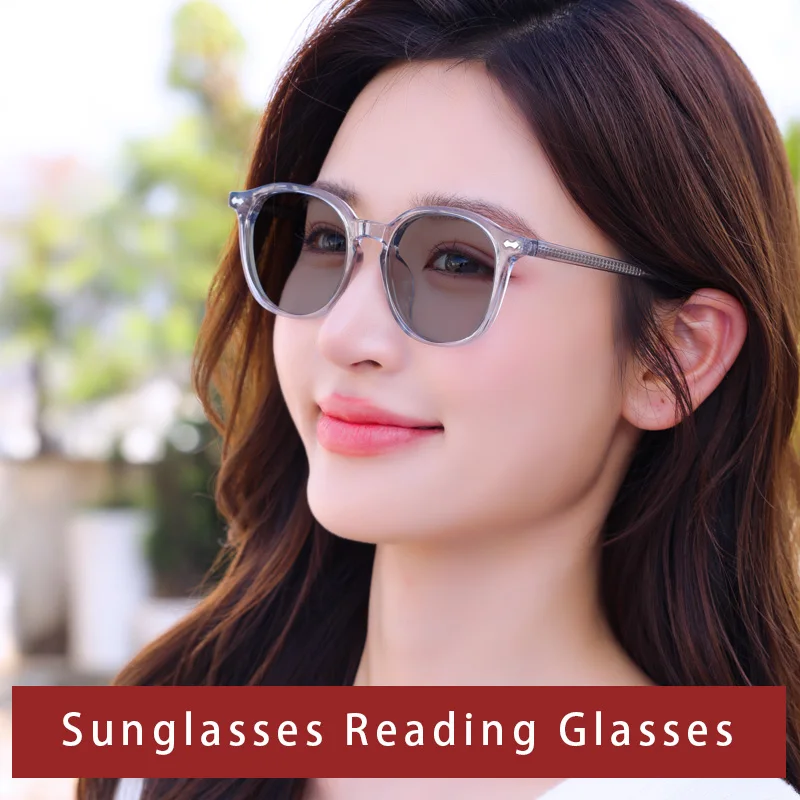 Фотохромные прогрессивные Мультифокальные очки для чтения женщин ультралегкие