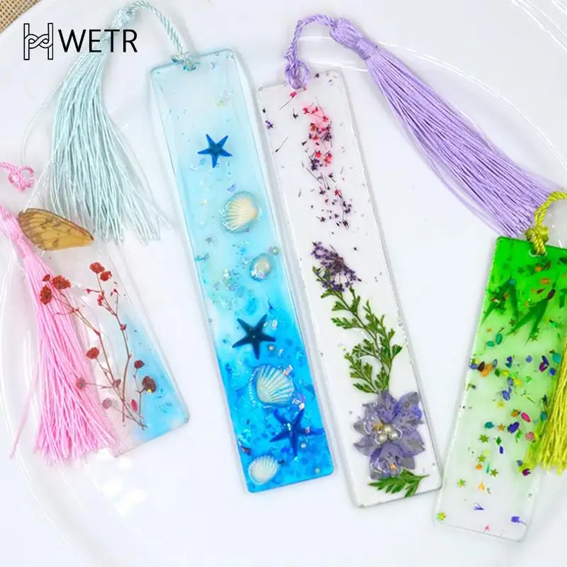 

Rectangle Silicone Bookmark Mold, DIY Bookmark Mould Making Epoxy Resin Jewelry DIY Craft Silicone Transparent Molds