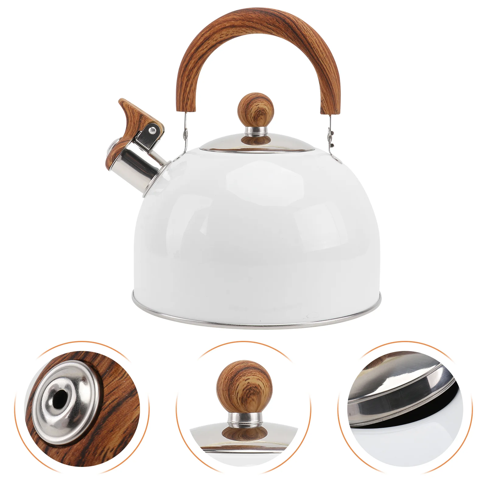 

Kettle Tea Whistling Teapot Water Stove Pot Stovetop Steel Stainless Gas Kettles Boiling Coffee Whistle Camping Metal Singing