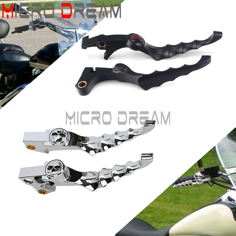 

Skull Skeleton Brake Clutch Lever For Honda VT VTX VF CB 600 750 1100 1300 VT600C Shadow Aero CB750 Motorcycle Handle Lever