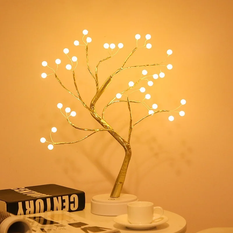 

DIY LED Bonsai Tree Light Copper Wire Christmas Decoration Fairy Lights Battery/USB Powered Fairy Lights Home Decore Night Light