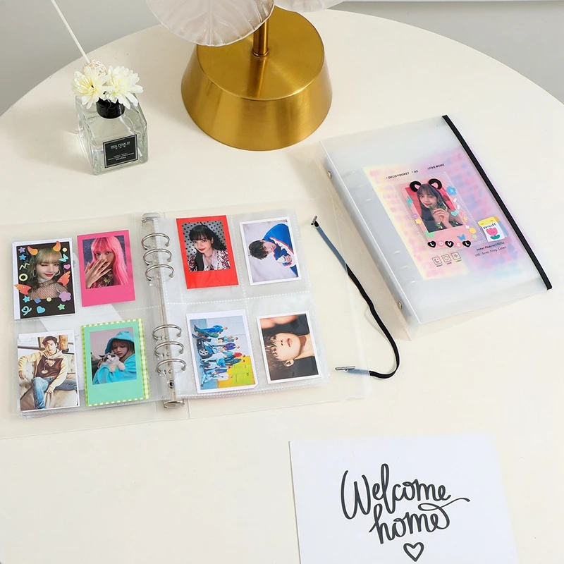 A5 Kpop держатель фотокарт Ins Polaroid Альбом Книга 3 дюйма альбом для фотоаппарата Instax