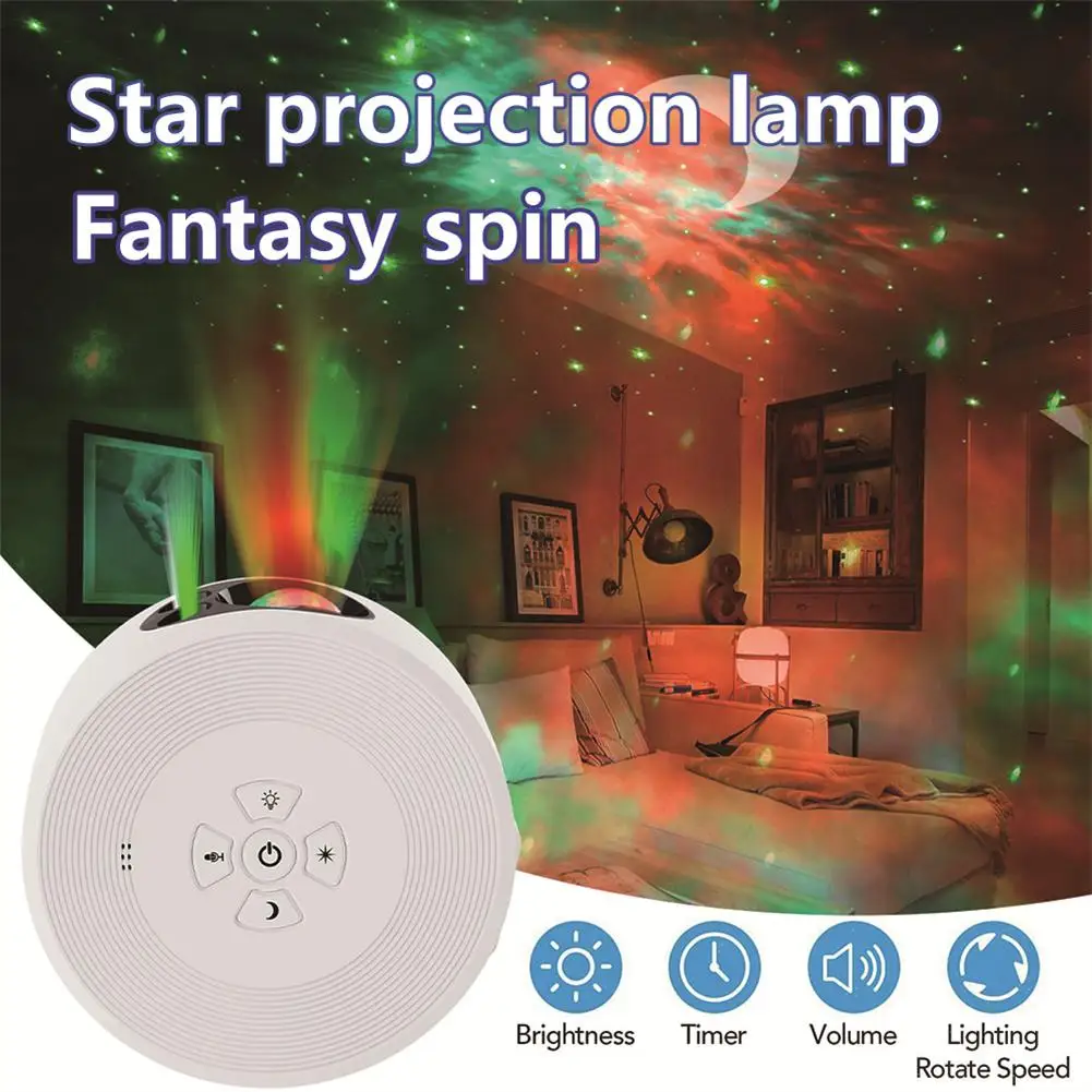 

Star Projector Led Moon Full Sky Galaxy Colorful Atmosphere Light Usb Night Light With Remote Control Smart Led Liight