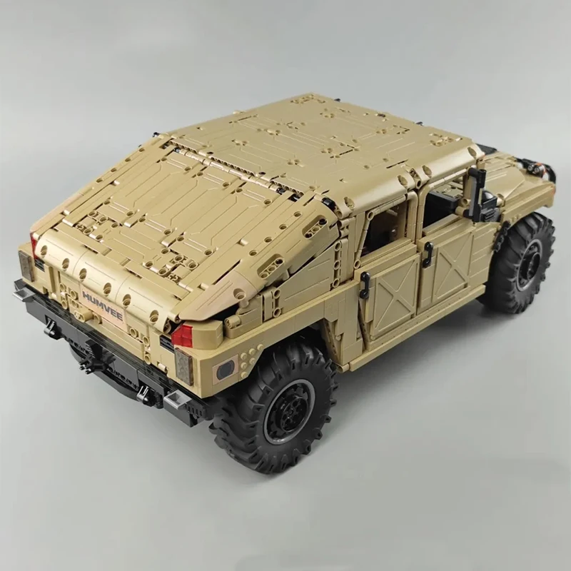 

Высокотехнологичный военный большой внедорожник MOC War модель H1 строительные блоки автомобиль с дистанционным управлением игрушки для детей подарок на день рождения мальчика