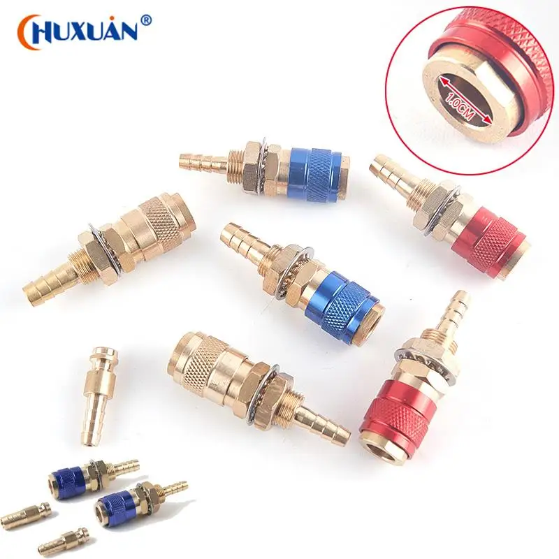 

1pcs Water Cooled Gas Adapter Quick Connector For TIG/MIG Welding Torch Plug M6/M8 Connector Soldering Supplies