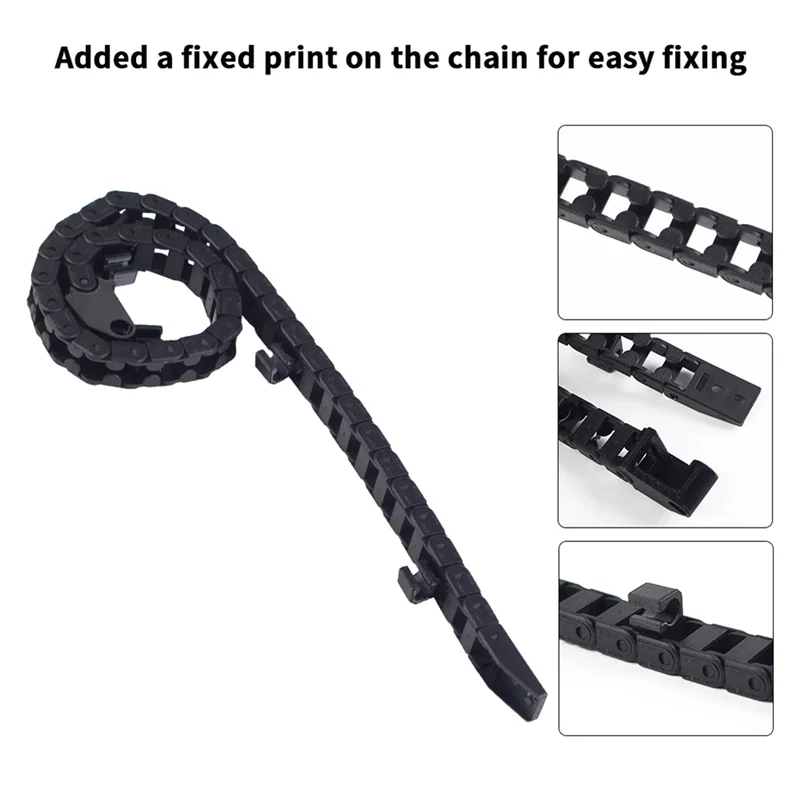Фото Превосходный-для Creality K1/K1 Max Open Drag Chain Bridge Тип 6X10 мм Кабельный держатель для 3D-принтера K1/K1 Max №4