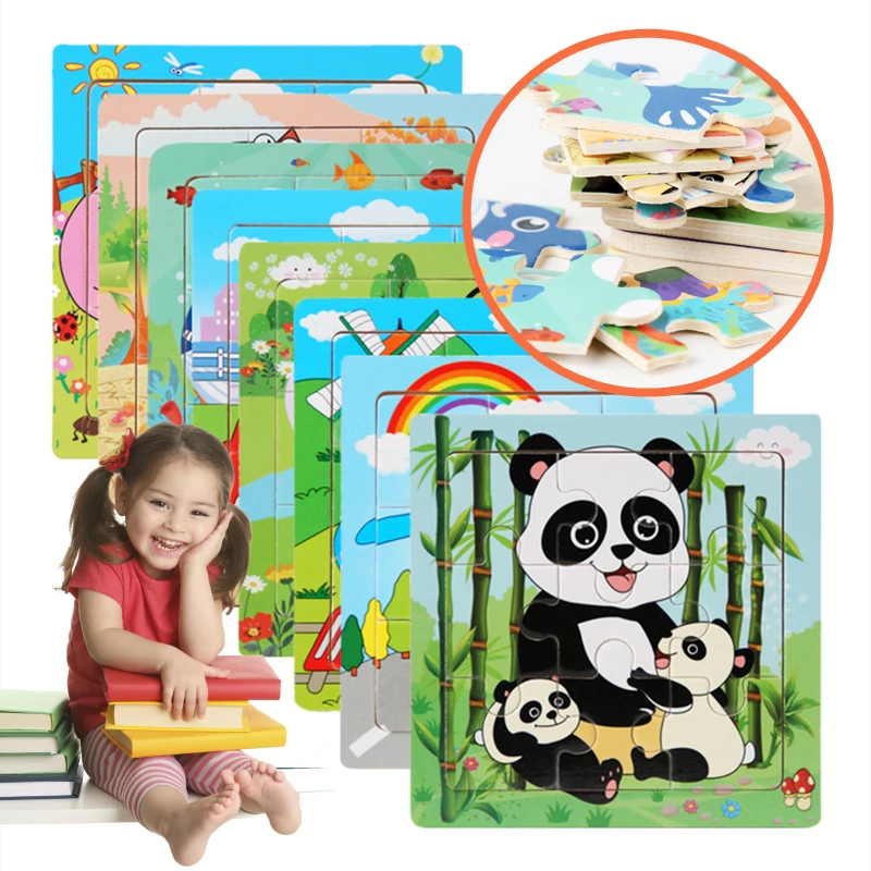 

Деревянный пазл познавательная картина Обучающие Животные головоломки для детского сада обучающая игрушка для детей деревянные инструмен...